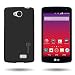 Optimus F60 Case, CoverON® for LG Tribute / Transpyre / Optimus F60 Hard Case Slim Fit Back Cover w/ Rubberized Coating - Black