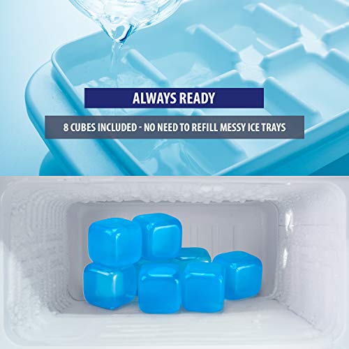 Extra Large Reusable Ice Cubes BPA Free Plastic for Cool Therapy Machine or Drink Dispensers