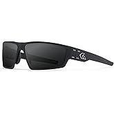 Gatorz Eyewear Warhawk Sunglasses - Black Frame with Silver Logo Smoke Non-Polarized Lens - GZ-15-031