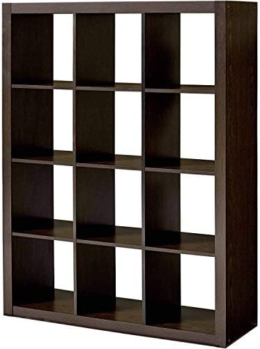 Selva 12 Cube Organizers Vinyl Storage Record Rack Stand - Shelf LP Crate Album Furniture Vintage Cabinet | Space Saver Home Décor with Multiple Usage | Place Vertically or Horizontally at Any Room