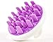 Zyllion Scalp Massager Dandruff Brush - For Exfoliating Treatment, Shampoo Scrubbing, and Hair Growth (Purple)