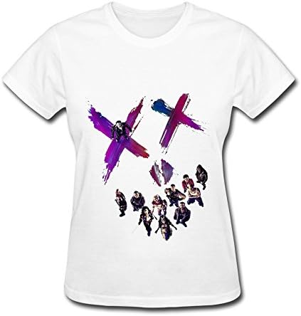Women's White T Shirt 2016 Science Fiction Moive Suicide Squad Poster