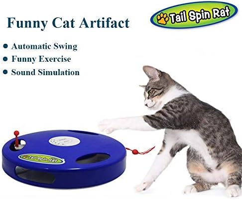 3 Layers Tower of Tracks Cat Toy, Cat Crazy Ball Disk Interactive Amusement Plate Trilaminar Cat Play Toy