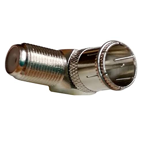 image for Lala Smill F Jack to F Quick Push On Plug for RVers Satellite Dish Cab