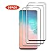 [3PACK] for Galaxy S10 Screen Protector,Qoolike HD Clear Invisible PET Screen Film[Full Coverage] Shatter Proof Scratch Resistant [Case Friendly][Bubble Free][Ultra Thin] for Samsung Galaxy S10