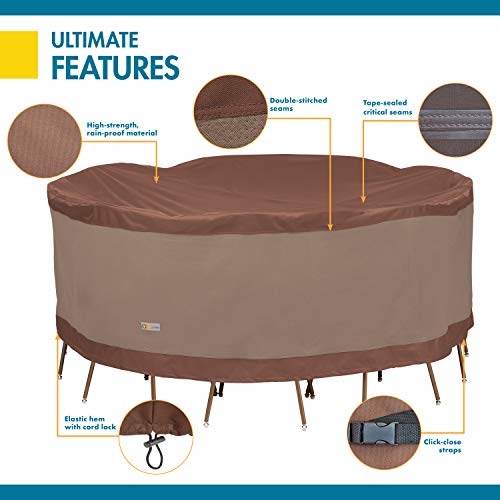 Duck Covers Ultimate Round Table & Chair Set Cover 84" Diameter - Thumbnail 2