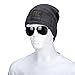 Stylish Unisex Baggy Beanie Slouchy Crease Knit Beanie Baggy Skull Cap Hat (Gray)