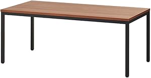 BEST BOARD 35x70 Inches Writing Computer Desk Modern Simple Study Desk Industrial Style Laptop Table for Home Office Brown Notebook Desk