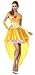 Lusiya Women's Storybook Fantasy Halloween Party Princess Dress Set Yellow X-Large