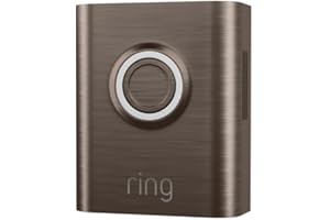 Ring Metallic Interchangeable Faceplate for Doorbells - Battery Doorbell Plus, Battery Doorbell Pro - Brushed Bronze