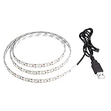 Lemonbest 2m Resin Flexible USB LED Strip Lights 3528smd 120leds 5V Waterproof Soft Warm White