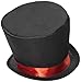 Forum Novelties Adult Mad Hatter Costume Hat, Black/Red, One Size