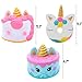 AOLIGE Squishy Slow Rising Kawaii Squishy Toys Set for Kids Stress Reliever Party Favor Fidget Toys (3PCS Unicorn Squishy)