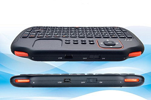 C-Zone 2.4GHz Mini H7 Wireless Entertainment Keyboard with Touchpad for PC, Pad, Andriod TV Box, Google TV Box, Xbox360, PS3 (Black)