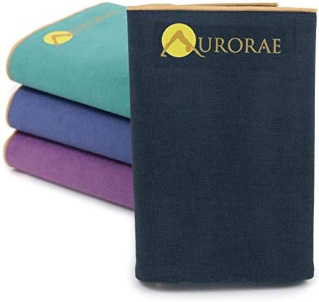 aurorae synergy yoga mat with microfiber towel