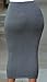 Tiksawon Women Sexy High Waisted Bodycon Party Club Maxi Skirt L Gray