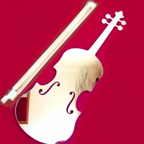 Super Cool Creations Violin & Bow Mirror - 60cm x 26cm & 60cm Bow