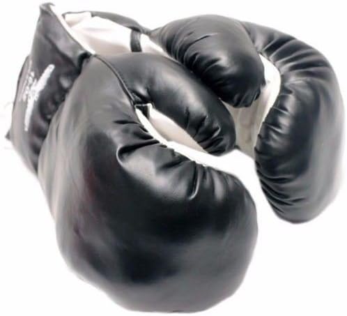 16oz Black Boxing Mma Practice Training Punching Gloves