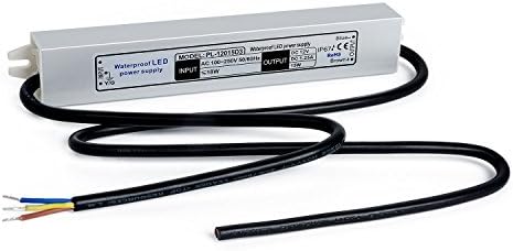 Hakkatronics LED Waterproof Constant Voltage Power Supply [38W / 90-264VAC input / 12VDC output / 3A] for Low Voltage System, GU5.3 LED Bulbs, Landscape Lights, String Lights, Strip Lights