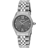Rosemarie & Jubalee Women's Glitter Dial Cuff Bracelet Watch - Polished Metal, 2.25" Opening