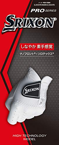 ダンロップ ゴルフ グローブ(手袋) SRIXON GGG-S028 ホワイト 19cm ゴルフグローブ