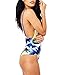 Qpladlse Swimwear Women's One Piece Swimsuit Reversible Lace-Up BathingSuit(FBA)