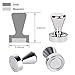 Magnetic Push Pins 20 pack ,Silver Magnets, Brushed Nickel Push Pin Strong Magnets for Refrigerator,Whiteboard, Map, Calendar and More