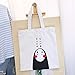 SRYLED Big Fun No Face Man Canvas Zippered Tote