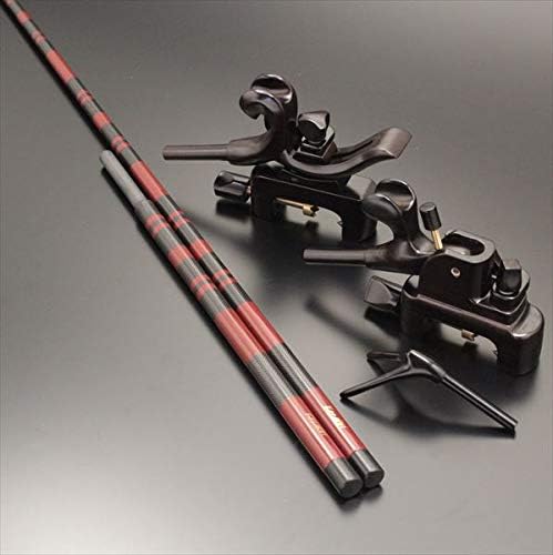 へらぶな竿掛け 万力セット 風斬 竿掛け短物1本半