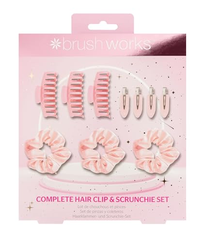 Brushworks Complete Hair Clip & Scrunchie Set