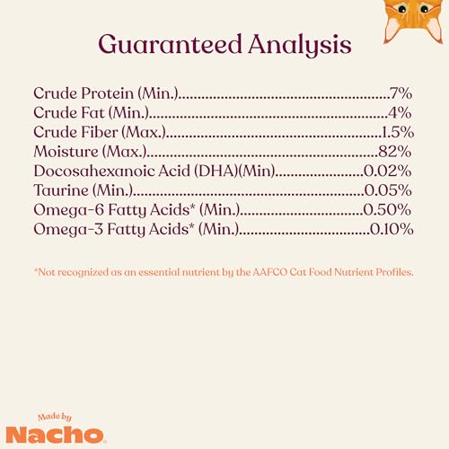 MADE BY NACHO PREMIUM MINCED WET CAT FOOD WITH HYDRATING BONE BROTH 5.5OZ (24 PACKS) (SUSTAINABLY CAUGHT MINCED SALMON & SOLE)