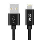 Lightning to USB Cable, [Heavy Duty Nylon Braided] Apple MFi Certified JOTO Lightning Cable (10ft extra long), Data Sync Charge Cable for iPhone 6S 6 Plus 6 5s 5c 5, iPad Pro, Air 2, mini 4 (Black)
