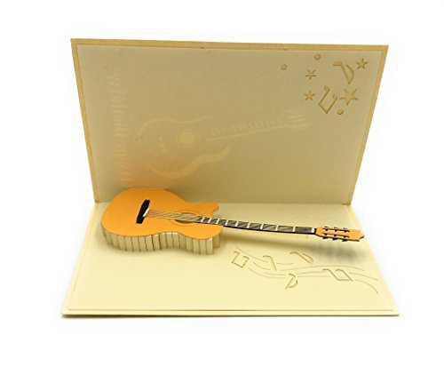 ELECTRIC GUITAR 3D GREETING CARD - IDEAL FOR MUSICIANS , ROCKSTARS AND MUSIC LOVERS - Thumbnail 5