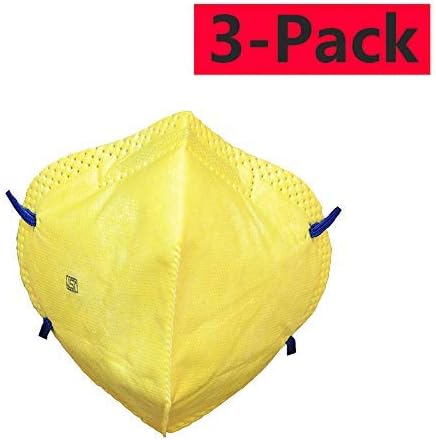 kimtok Anti-Pollution and Dust Mask (Yellow) - Pack of 3