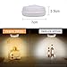 TOMOL LED Warm and Nature White Puck Light , Battery Operated LED Push Night Lights, Under Cabinet Lighting, Stick On Closet Light 4Pack