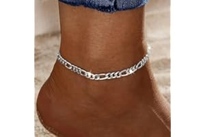 Unisex Figaro Anklet - 925 Sterling Silver Dual-Use Men'S And Women'S Bracelet Anklet - Timeless Style, Adjustable Length