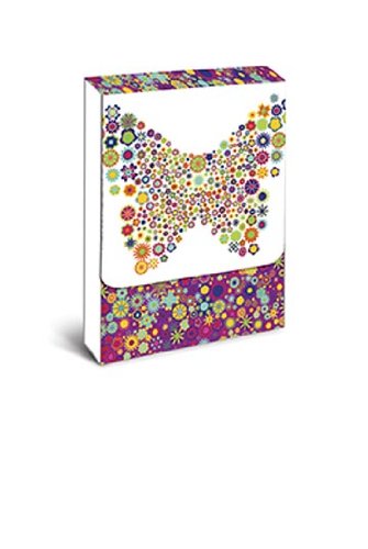 Graphique - Tiny Flowers Butterfly Purse Notes, 3 x 4", Multi-Colored, 75 note pages