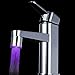 Anself 7 Colors Changing Glow LED Light Water Stream Faucet Tap For Bathroom Kitchen