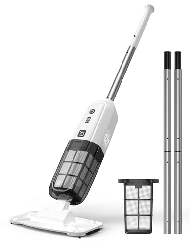 2026 Upgrade Pool Vacuum Cleaner Battery, Pool Handheld Vacuum Cleaner with Operating Time up to 70 Minutes, 250 cm Extension Poles, Pool Cleaner with 180 μm Filter, Ideal for Above Ground Pool and