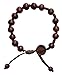 Hand-made Dark Wood Rosary Bracelet