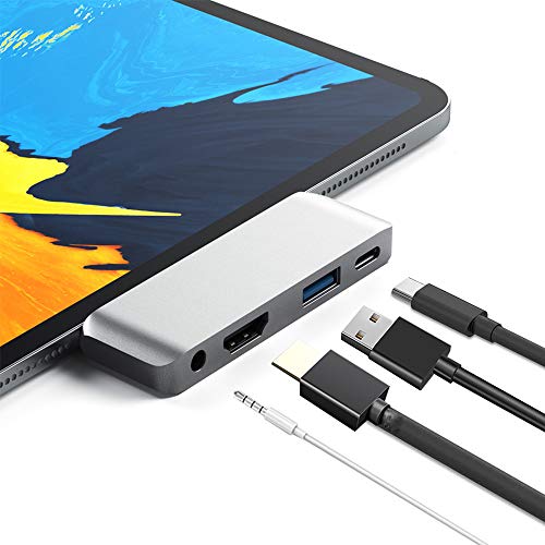 Tec-Digi USB C Hub 4 in 1 compatible with MacBook Pro/Air... en promo sur Amazon