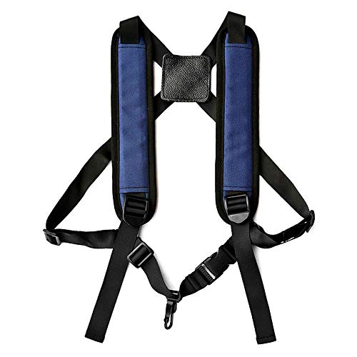 Adjustable Soft Saxophone Strap for Alto Bass Tenor Saxophone-Durable and Comfortable-Padded Harness Design for Music Instrument Accessories (Blue) - Thumbnail 6