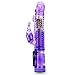 Tirain Rotating Waterproof Vibrator G-spot Clitoris Stimulator Personal Massager for Women Discreet (Purple)