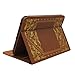 KHOMO Brown Book Style Leather Case for Amazon Kindle Fire HD 8.9 inches