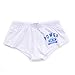 D.M Boxer Trunks Underwear for Men Sexy Style (M, White)