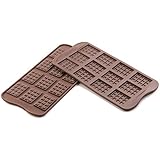 silikomart SCG11 TABLETTE, Silicone, Brown, 4 x 4 cm