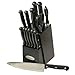 Oceanstar KS1194 Contemporary 15-Piece Knife Set with Block