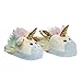 Stompeez Animated Unicorn Plush Slippers - Ultra Soft and Fuzzy - Ears Flap as You Walk - Medium
