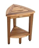 EcoDecors Oasis Shower Stool, Natural