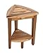 EcoDecors, Snazzy Corner, Corner Teak Shower Stool, Corner Teak Shower Bench, Corner Teak Shower Seat, Corner Teak Shower Shelf, Teak Caddy, Teak Shower Caddy, 18